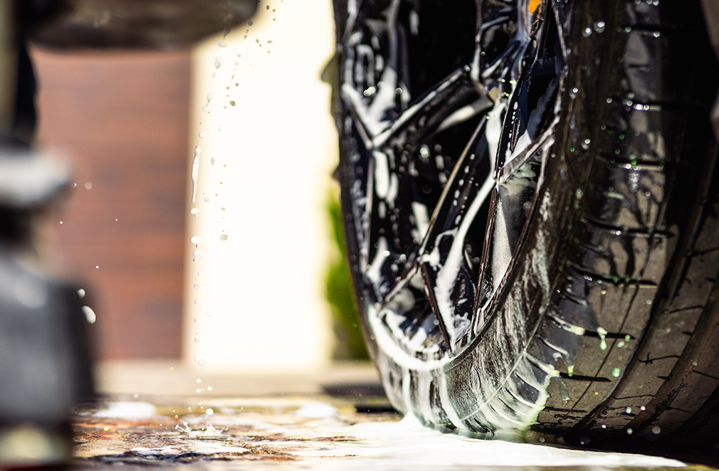 Skyline Auto Care washing your vehicle